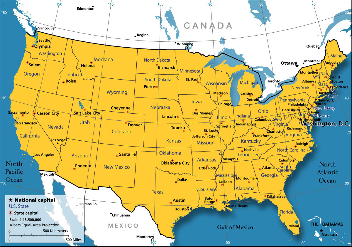 MAP OF UNITED STATES