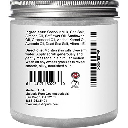 Coconut Milk Body Scrub from Majestic Pure - Anti ...