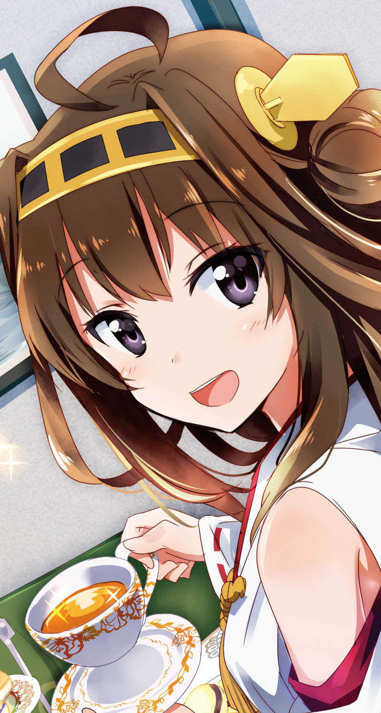 艦これ Iphone壁紙 画像 2 金剛 Iphone5壁紙 744 1392 Ios7用 他 アニメ壁紙ネット Pc Android Iphone壁紙 画像