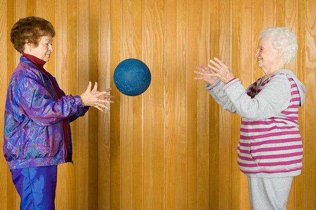 Ladies, ladies! Simmer down. Stop throwing that dang ball! Fucking chill, Bernice!