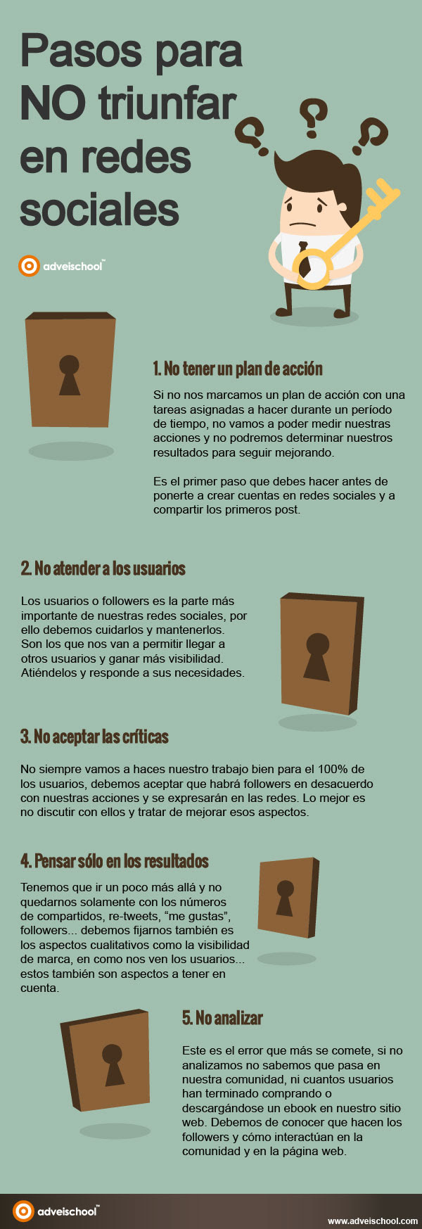 5 pasos para NO triunfar en Redes Sociales