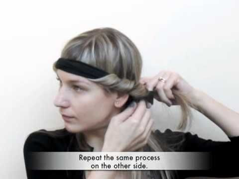 another heat-less curl! exactly what we want in the summer. trying sock bun curls today!  Trade Secrets - How to curl your hair using a Bohemian headband