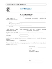 17+ Contoh Surat Rekomendasi Format