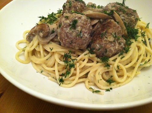 beef stroganoff meatballs