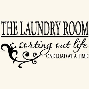 Amazon.com - Laundry Room Quote Vinyl Wall Decal Sticker Art-Home 