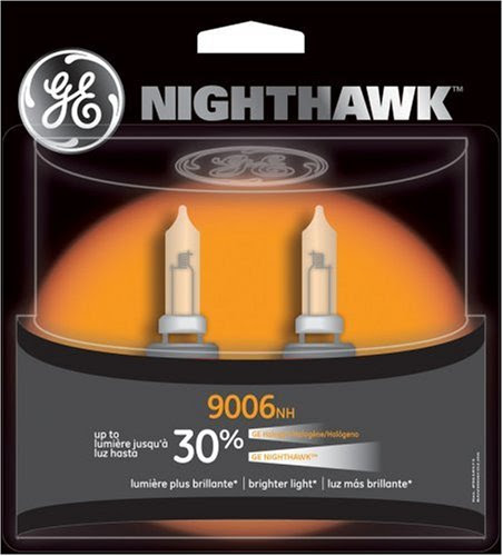 GE 9006NH/BP2 Nighthawk Headlight Bulbs (Low-Beam) - Pack of 2