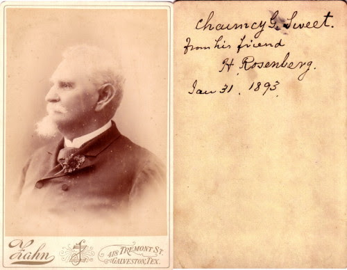 Chauncy Sweet Friend Henry Rosenberg in 1893