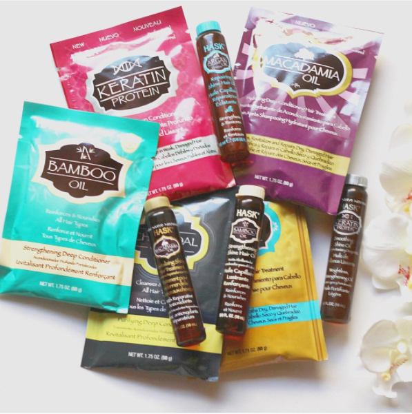 Nourishing treatments by Hask that come in tiny, inexpensive packages.