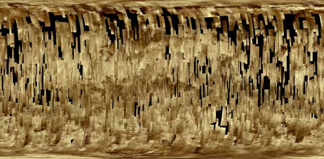 Mosaico de 2.700 imágenes de la superficie marciana captadas por la sonda Mars Express. | ESA