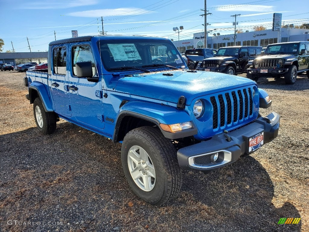21 Hydro Blue Pearl Jeep Gladiator Sport 4x4 Gtcarlot Com Car Color Galleries