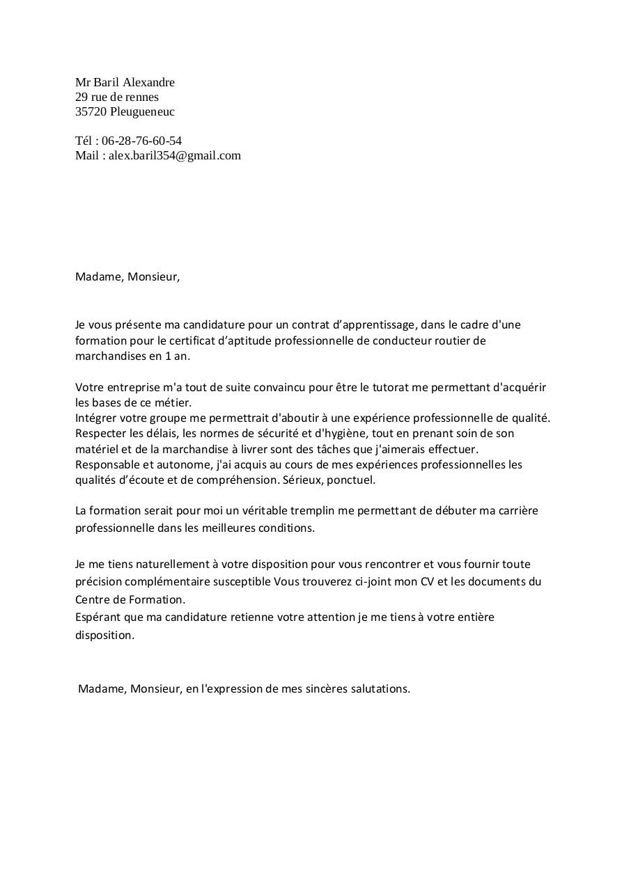 Lettre de motivation par Nathalie - Fichier PDF