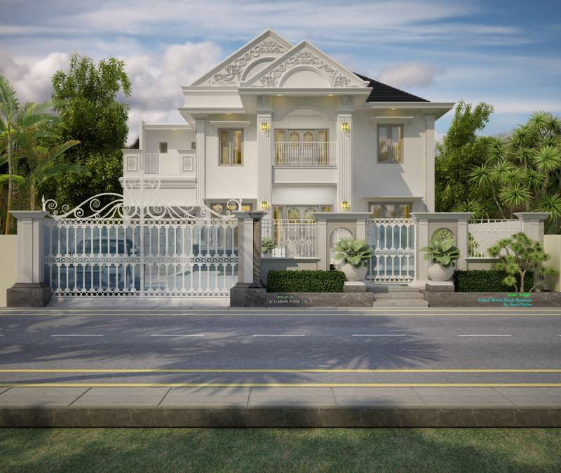 Rumah 2 Lantai Mewah Klasik Ukuran 15 x 30 Meter | Jasa ...