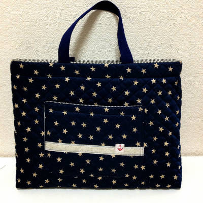 図書バッグの作り方 レッスンバッグの作り方 ぎんがむちっく 手作り子ども服や可愛い小物たち