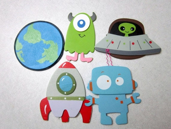 Decorative Outlet Socket Covers Aliens and by Diannasdiapercakes