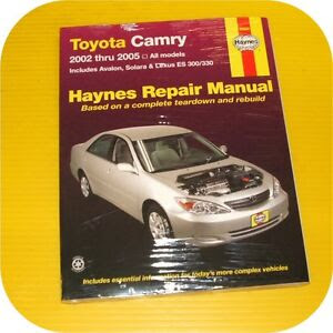 Repair Manual Book Toyota Camry Avalon Lexus ES 300 330 | eBay