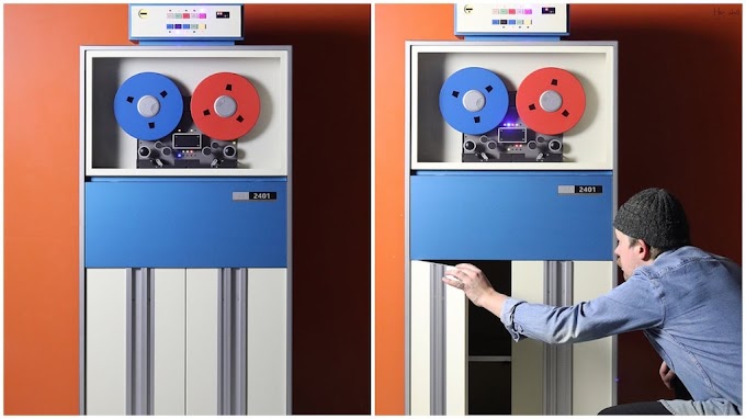 A Clever Custom Storage Cabinet Inspired by the Classic 1964 IBM 2401 Magnetic Tape Unit
