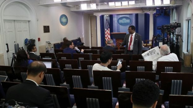 Sesión de prensa de la Casa Blanca