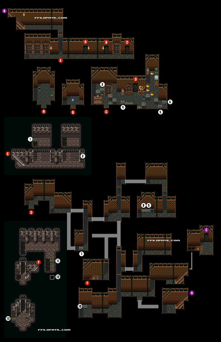 Ff6シナリオ攻略 ロック編 全マップ完備 ファイナルファンタジー 6 Final Fantasy Vi 攻略