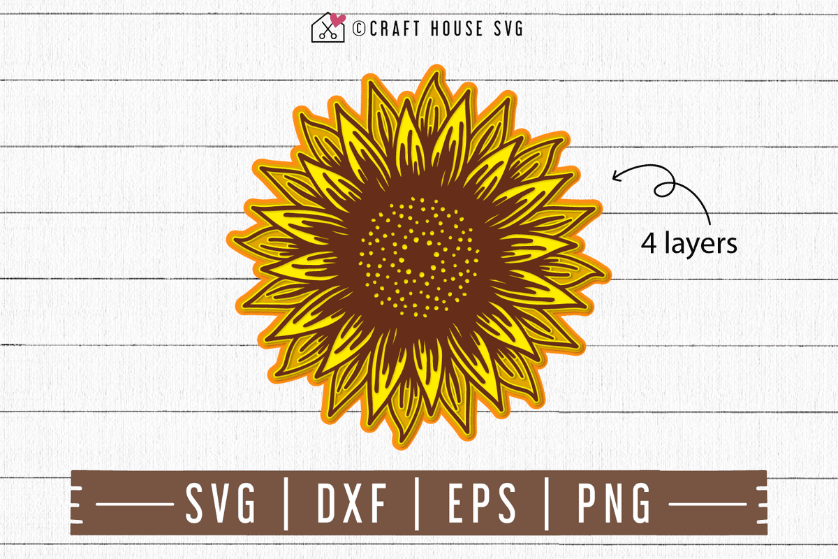 Free Free 235 Sunflower Layered Svg Free SVG PNG EPS DXF File