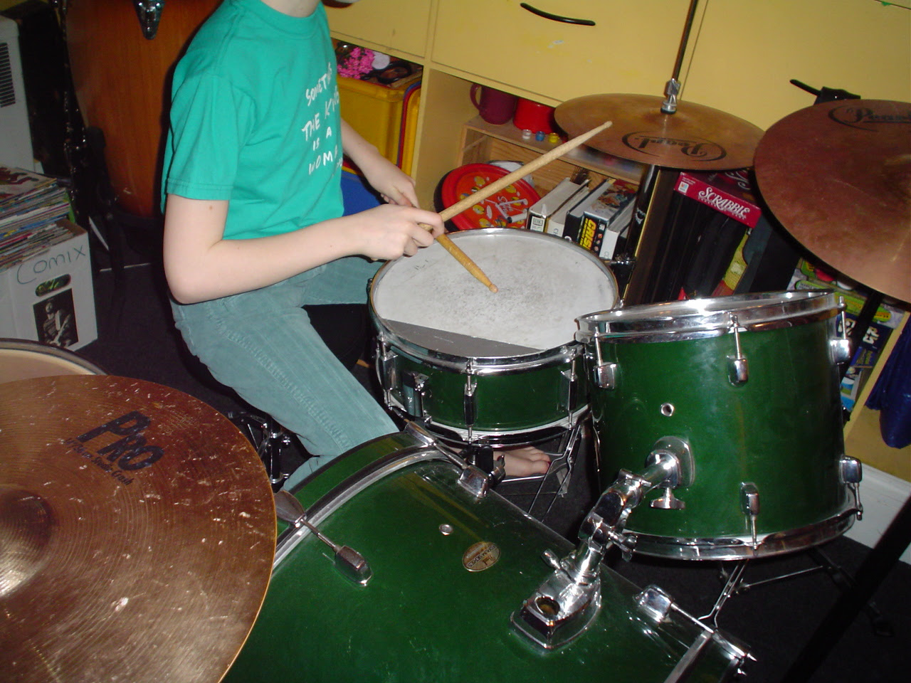 GRETA on the drumsssss