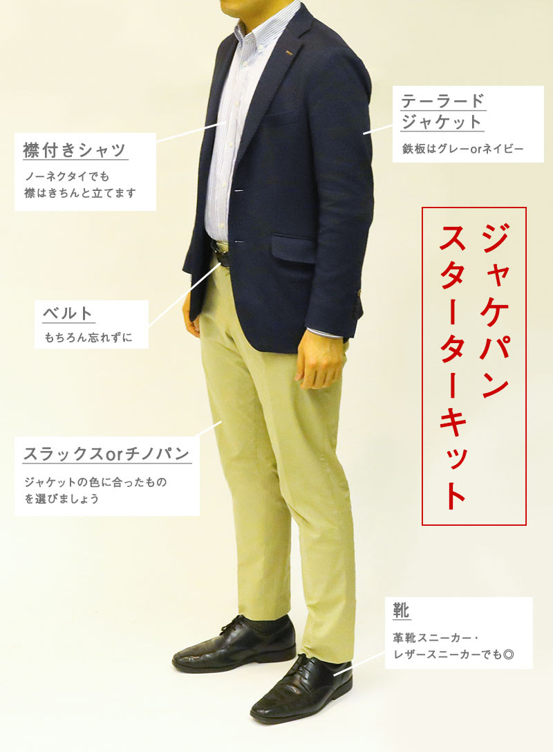 ビジネスカジュアルとは ずばり ジャケパン 社会人のビジカジ基本ガイド アイテム選びのコツを徹底解説 紳士のシャツ