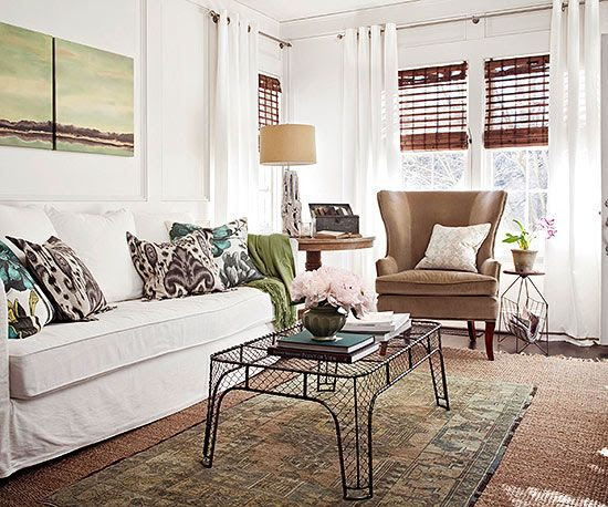 BHG-Layer your rugs for a stylish update