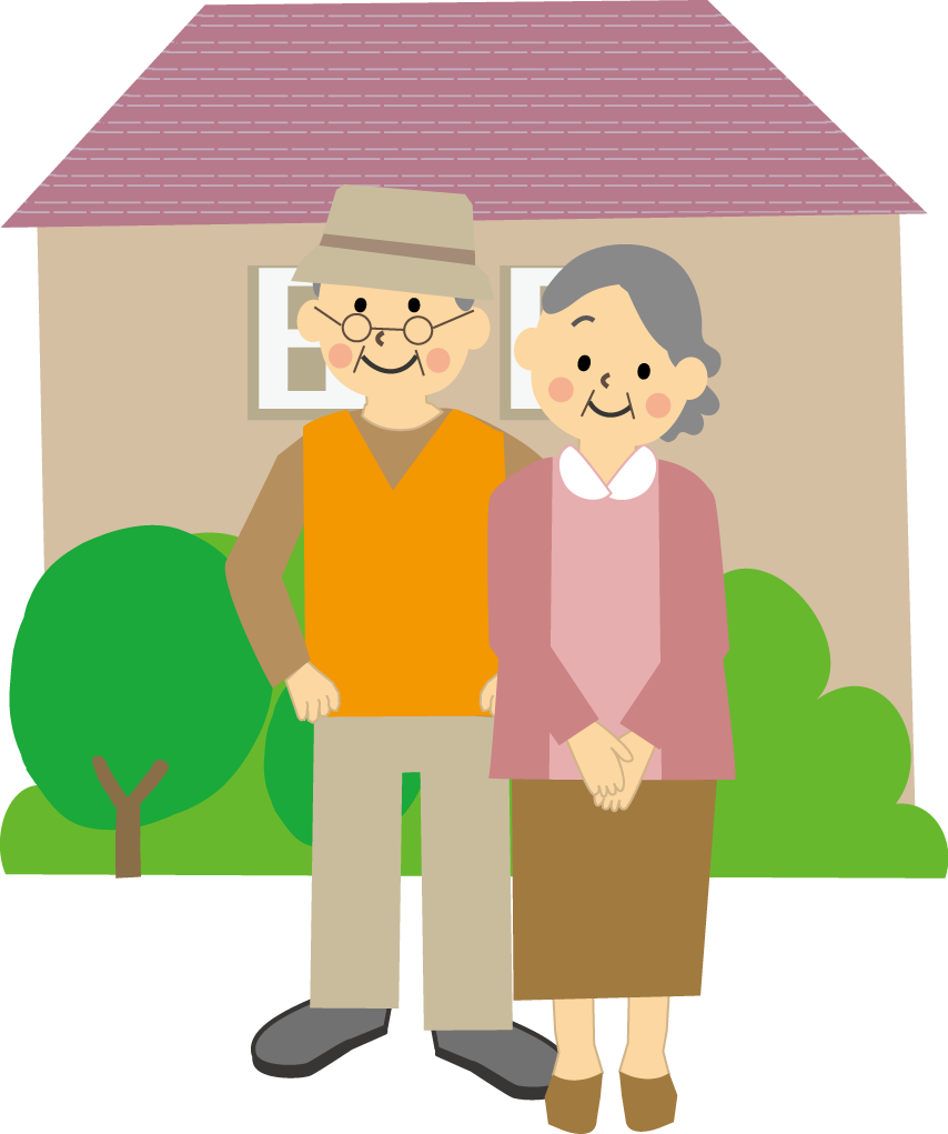 家族と家のイラスト 無料イラスト フリー素材