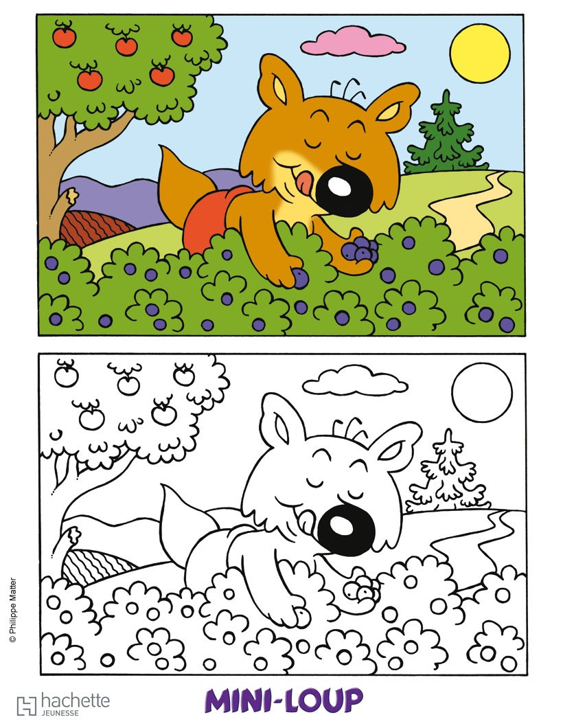 Coloriage MINI LOUP   imprimer