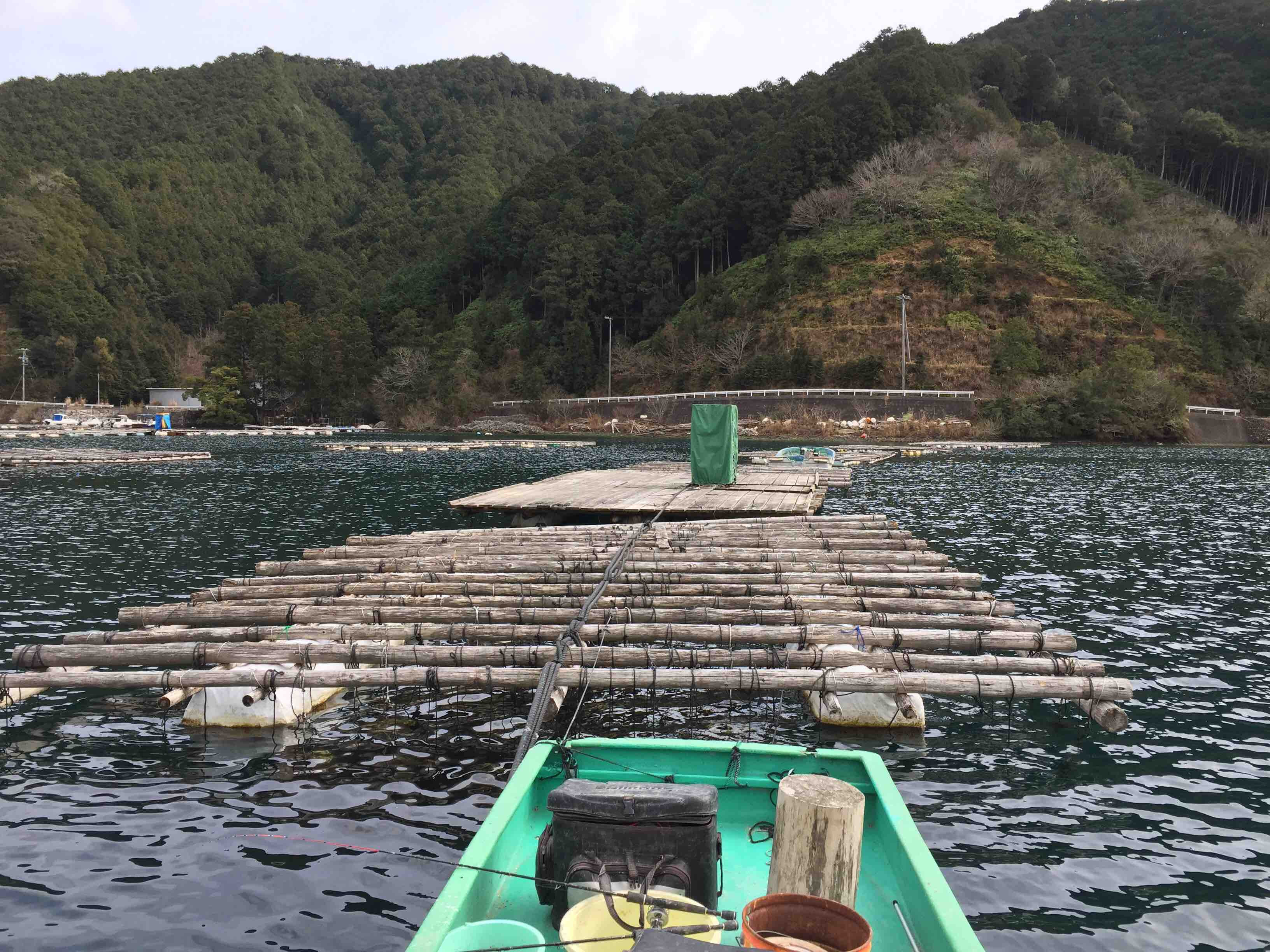 白石湖でのラスト1投 チヌかかり釣り長野より