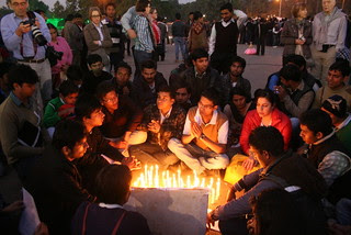 Praying for recovery of rape victim India Gate-008