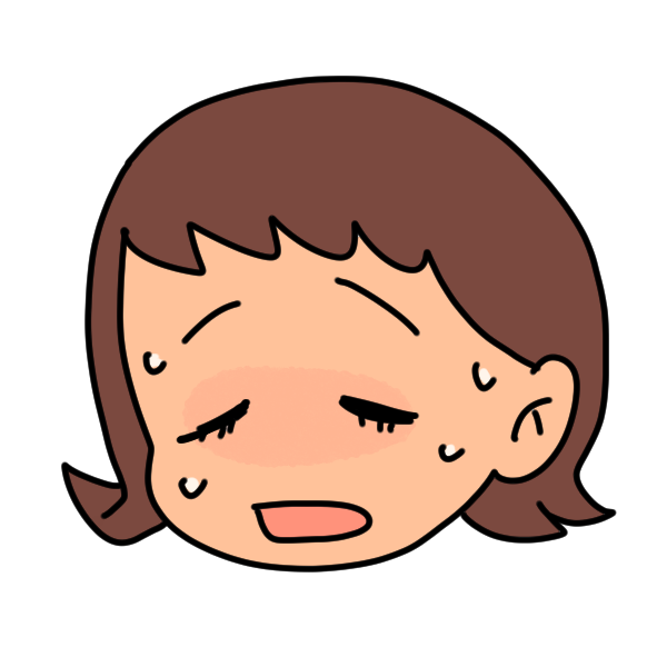 顔が熱い人のイラスト かわいいフリー素材が無料のイラストレイン