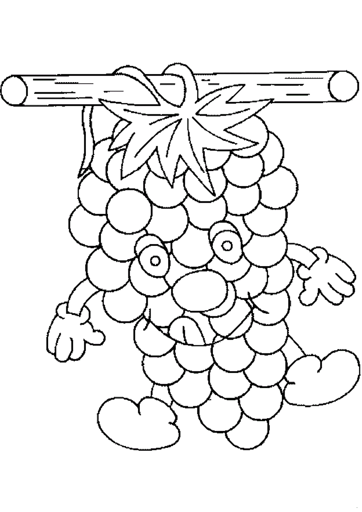 Download Grapes coloring pages to download and print for free