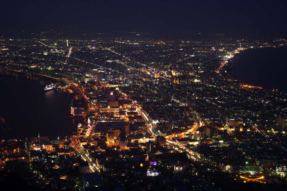 ゆんフリー写真素材集 No 4140 函館山の夜景 日本 北海道
