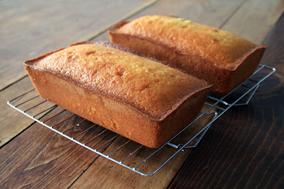 Vanilla Poundcakes w/ Rum Syrup