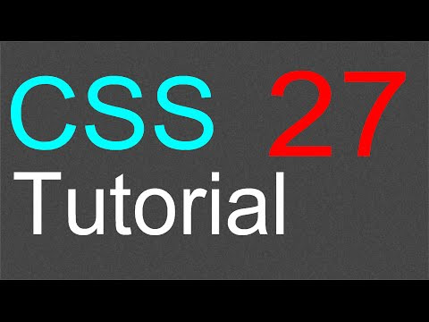 CSS Tutorial for Beginners - 27 - The SPAN element