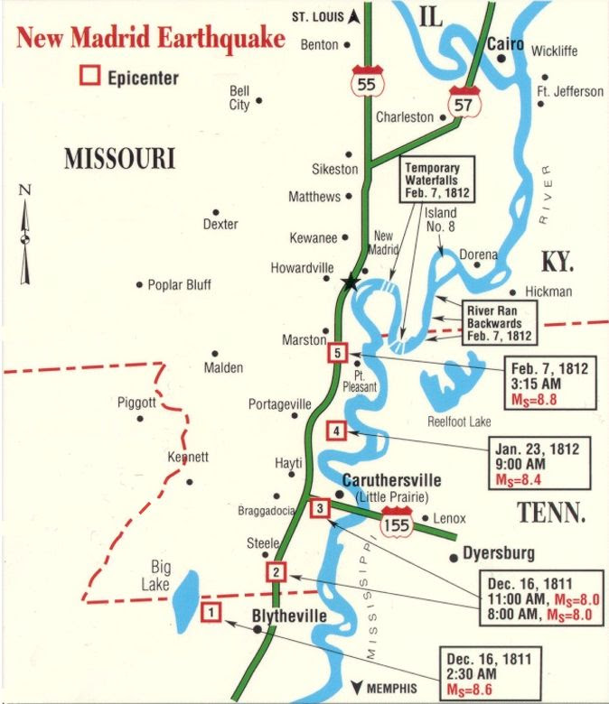 Mississippi Fault Line Map New Madrid Seismic Region Fault Line Maps page 4