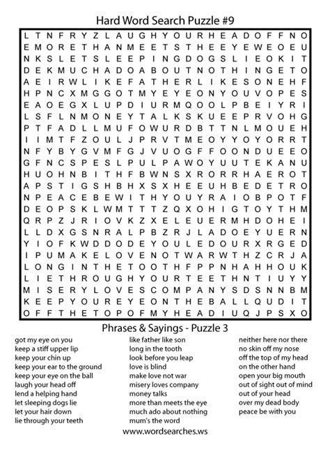  hard word searches hard word search puzzle nine