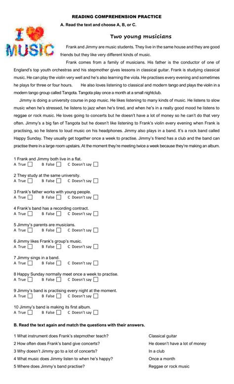 When children need extra practice using their reading skills, it helps to have worksheets available. reading comprehension a2 worksheet