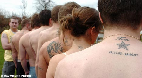 Name Tattoo On Back Of Arm
