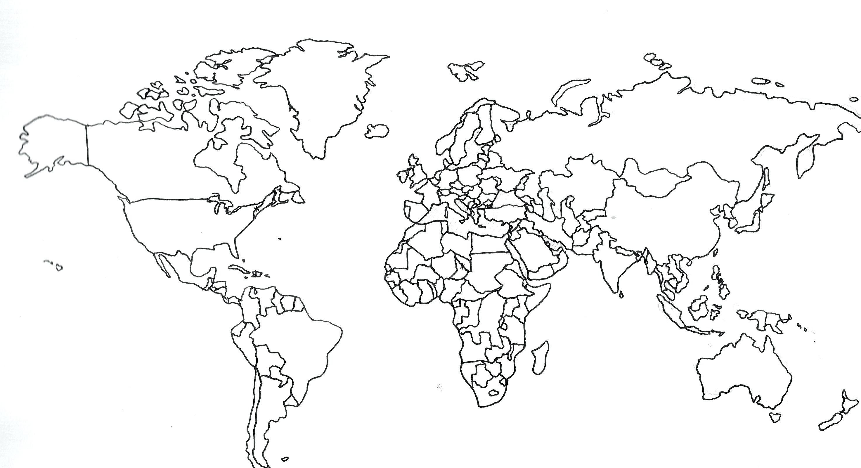Map Coloring Pages For Kids At Getdrawingscom Free For