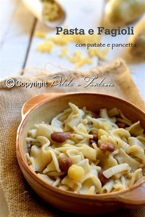 pasta  fagioli  patate  pancetta patata  fantasia