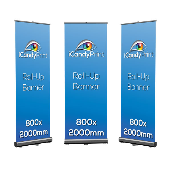 Luxury Roll Up Banner 850x2000mm iCandy Print Printing 