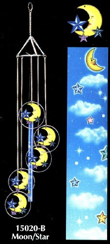 Colorful Celestial Stars & Moon 5 Large Ring Colorful Laser Cut Wind Chime - Mobile effect Colorful Celestial Stars & Moon 5 Large Ring Colorful Laser Cut Wind Chime - Mobile effect