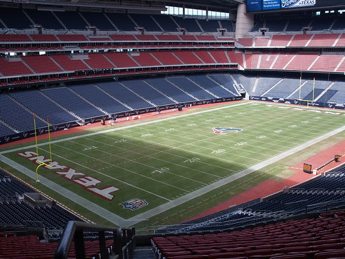 Houston Texas Reliant Stadium 2009  Texans Locker Room Suite Hallways Football Field Statues Trainers Weight Room Scoreboards Signs Bench Flags Roster Practice field bubble Bar Grass Seats P9302656 by mrchriscornwell
