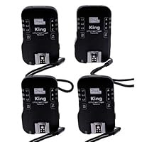 King e-TTL Professional Wireless Flash Trigger with 3 Receivers for Canon DSLR and Flashgun