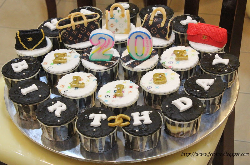 LV BAG CUP CAKE 3