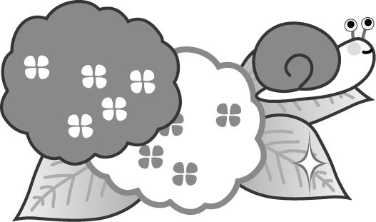 梅雨 あじさい のイラスト 無料イラスト