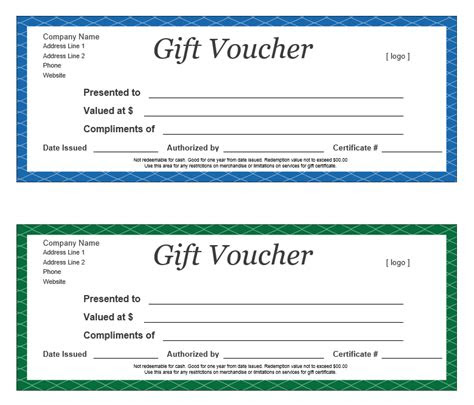  20 free sample gift voucher templates printable samples