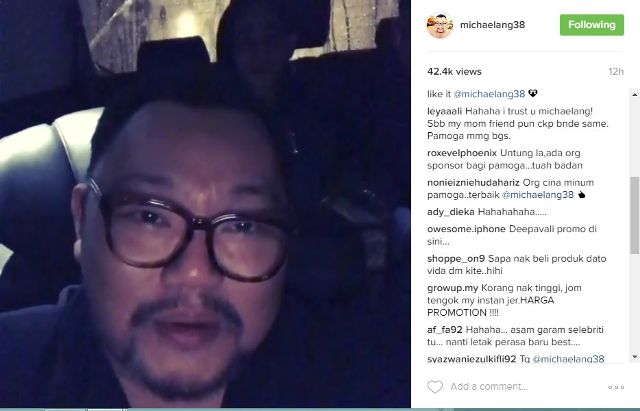 Michael Ang dibayar untuk promosi Pamoga dalam GV3? Ini jawapan beliau