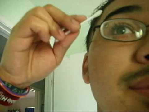 i was just cleaning my eyebrow piercing so i decided to make a vid